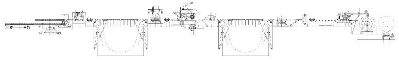 Combined Production Line with Slitting Machine and Cut to Length Machine