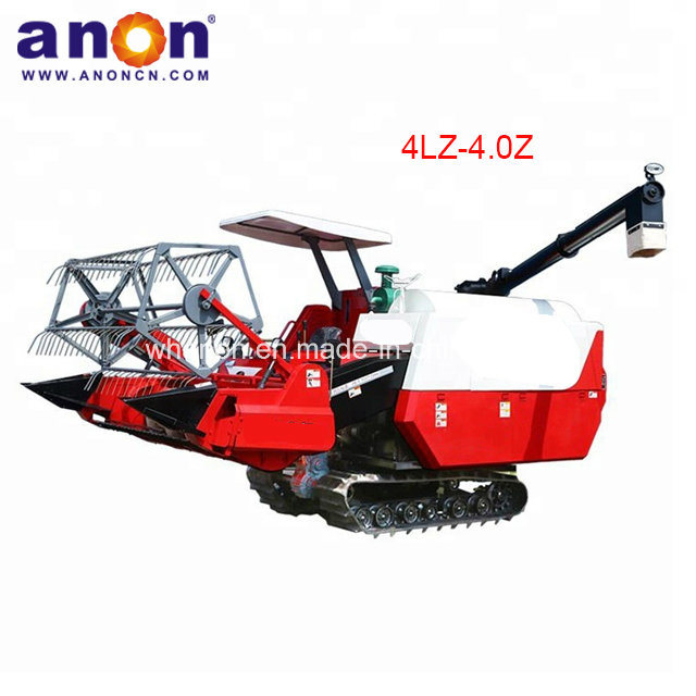 ANON 4LZ-1.0 Mini Rubber Track Paddy Wheat Rice Combine Harvester Price