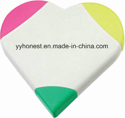 Advertisement Highlighter Marker Heart Shaped Mini Highlighter