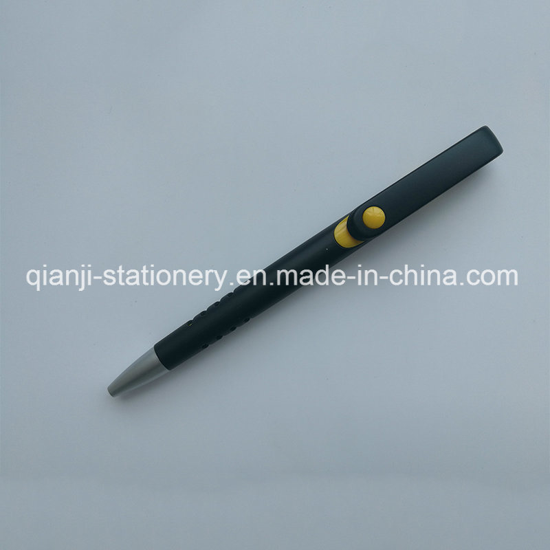 Black Plastic Promotional Pen with Logo (P1001C)