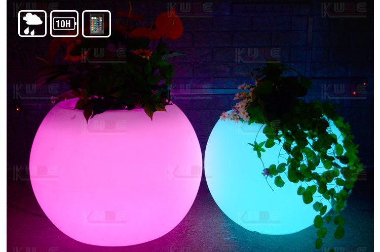 Light up LED Flower Pot LED Light Garden Flower Pot