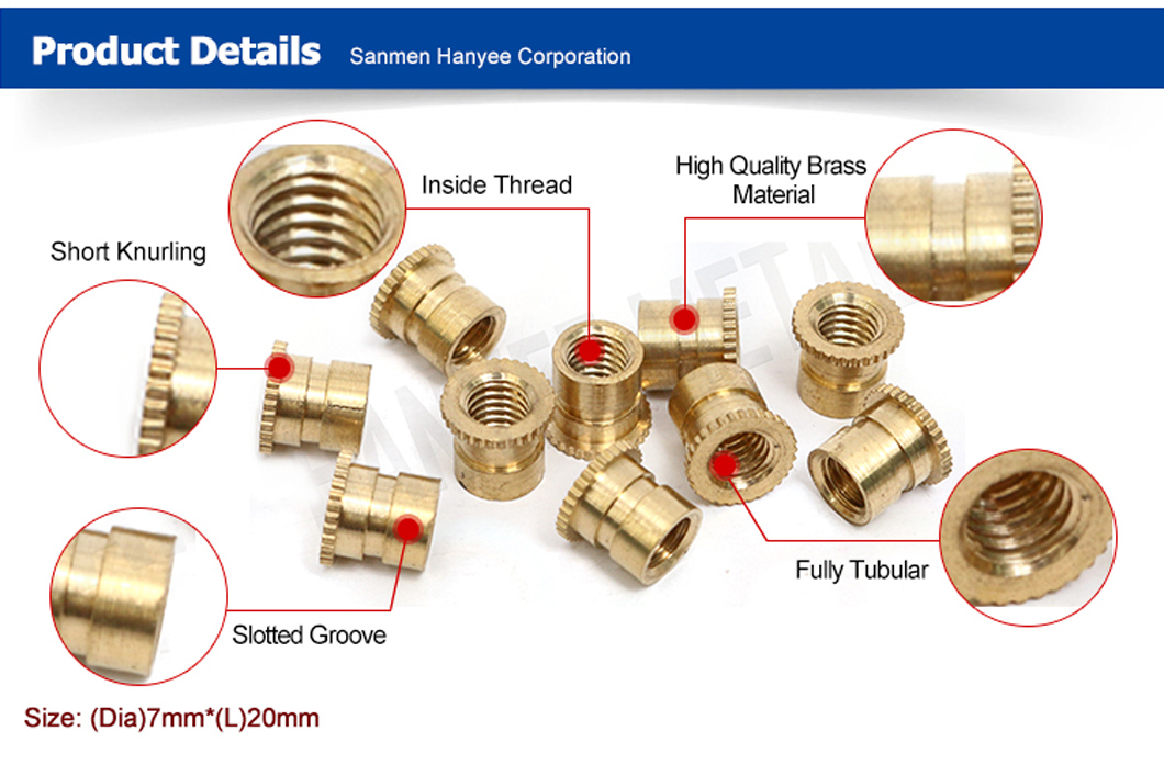 CNC Automotive Fastener Hardware Brass Shoulder Nut