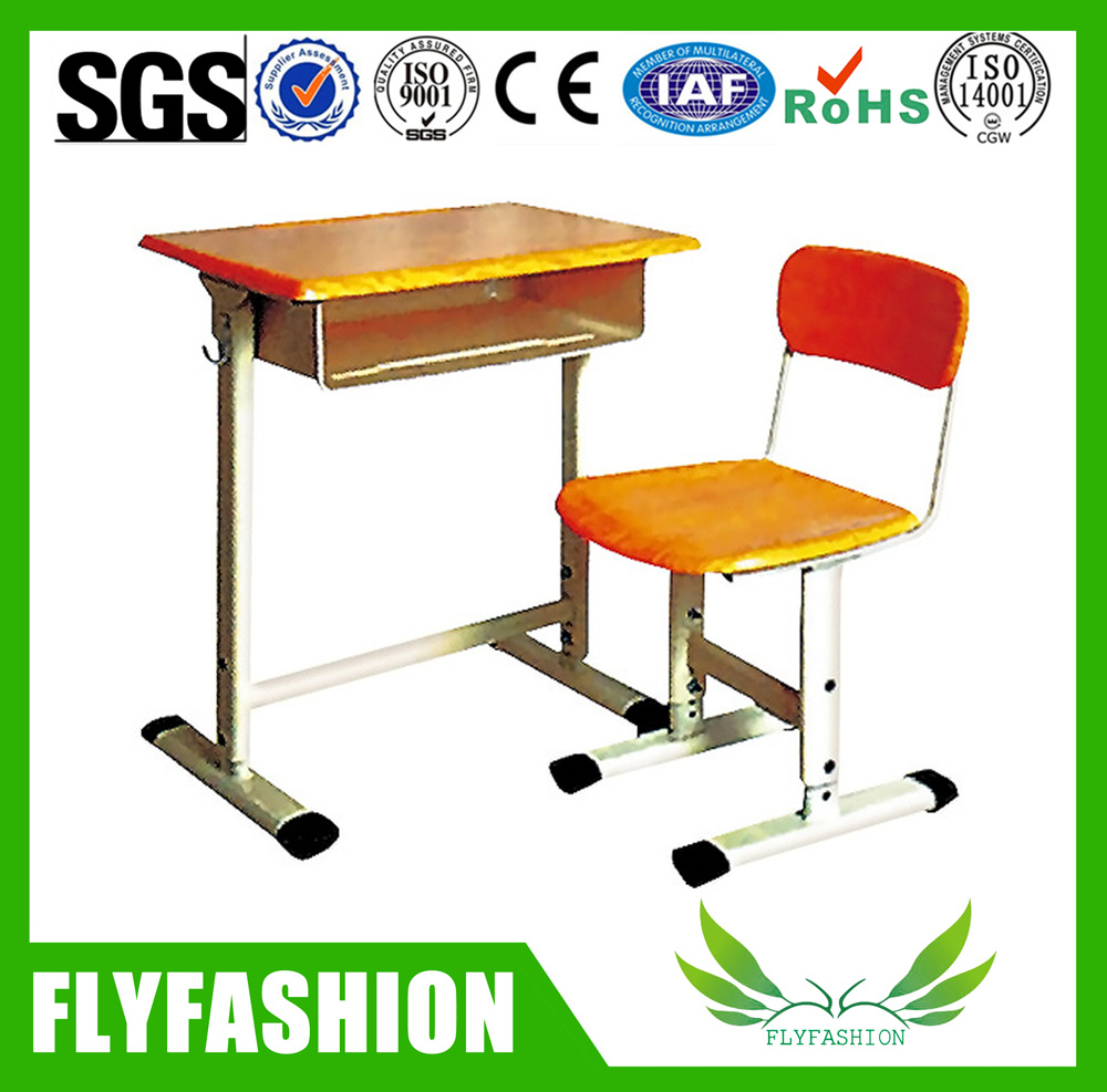 Primary School Study Desk and Chair Wooden