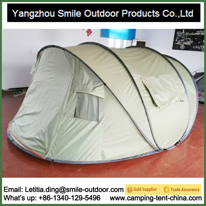 4 Person Double Layers One Touch Pop up Camping Tent