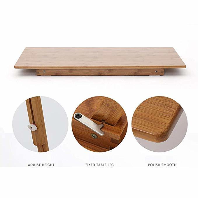 Folding Bamboo Folding Square Simple Small Tea Laptop Desk Writing Desk