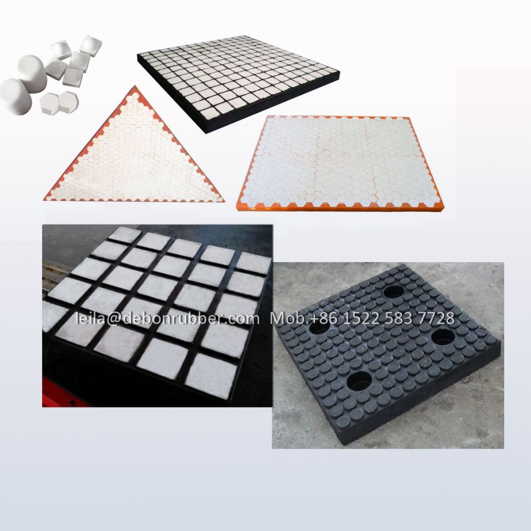 Wear Resistant Ceramic Rubber Wear Lining Plate