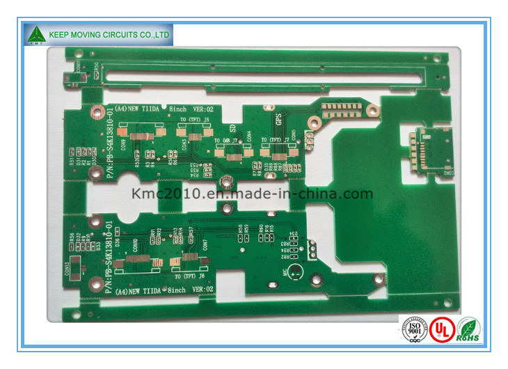 4 Layer Complex Outline PCB / Irregular Shape/Enig