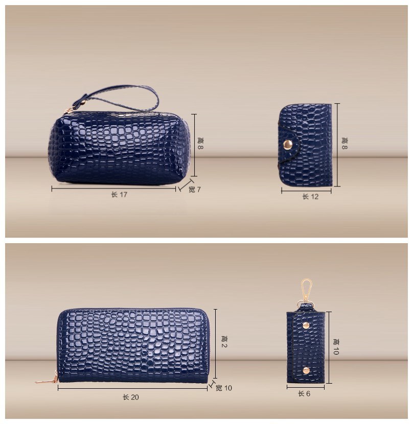 New Fashion Handbags Crocodilian Women Tote Bag Lady Handbags