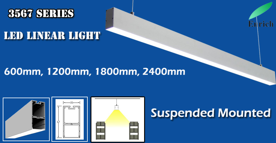 Surface Mounted LED Linear Lighting for Supermarket, Office, Warehouse, Factory