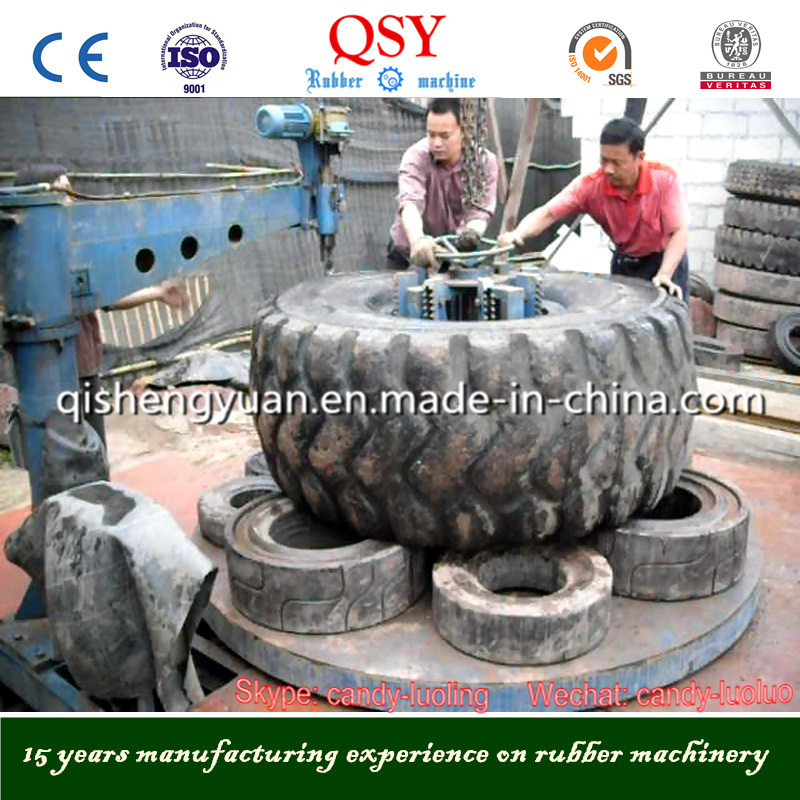 Waste Tyre Recycling Ring Cutter Machine & Tyre Side Wall Cutting Machine