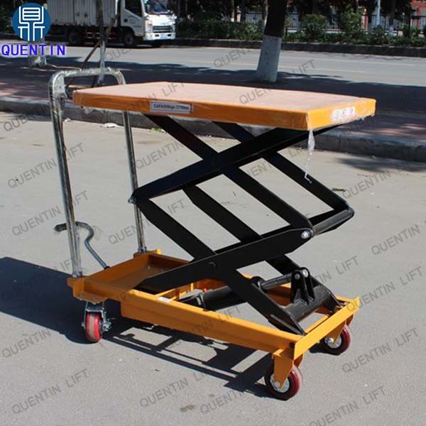 Mobile Hydraulic Scissor Lifter Platform Cart with Factory Price