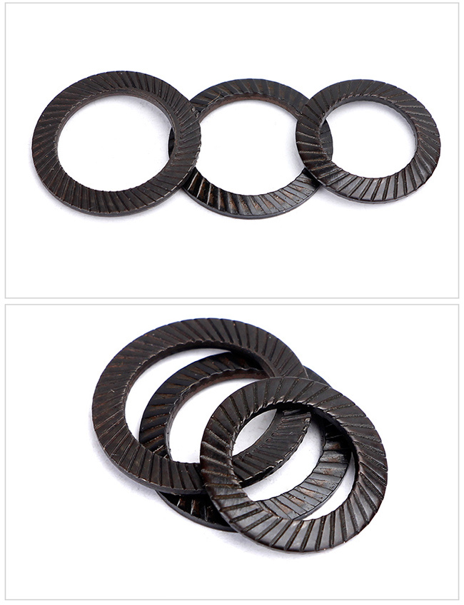 Black Steel Disc Spring Conical Washer