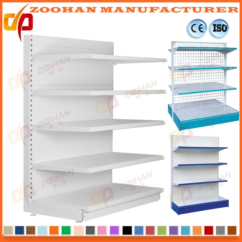 Low Price Supermarket Advertising Display Rack Supermarket Storage Shelf (Zhs122)