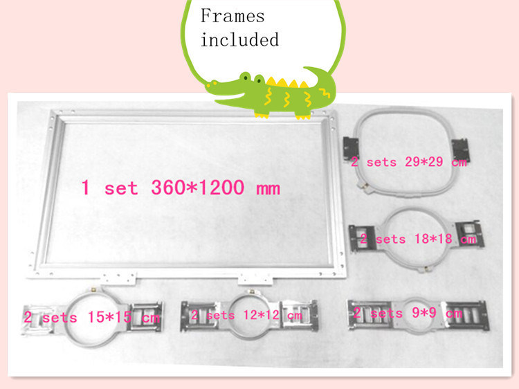 used swf dual function 4 head embroidery machine monitor