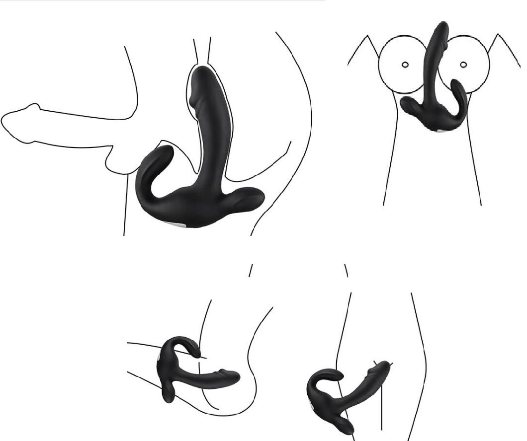 Double Shock Posterior Anal Plug Unisex Sex Flirting Prostate Massager