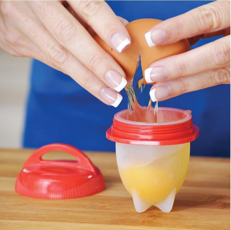 Egglettes - Egg Cooker Hard & Soft Maker, No Shell, Non Stick Silicone, Poacher, Boiled, Steamer