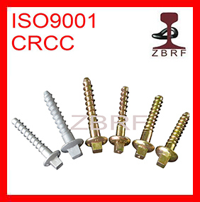 Ss35 Screw Spike, Sleeper Screw, Concrete Screw in Plastic Dowel