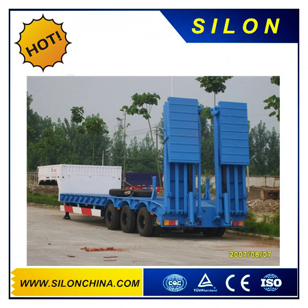 China Transportation Lowbed Semi Trailer for Sale (Lowboy trailer)