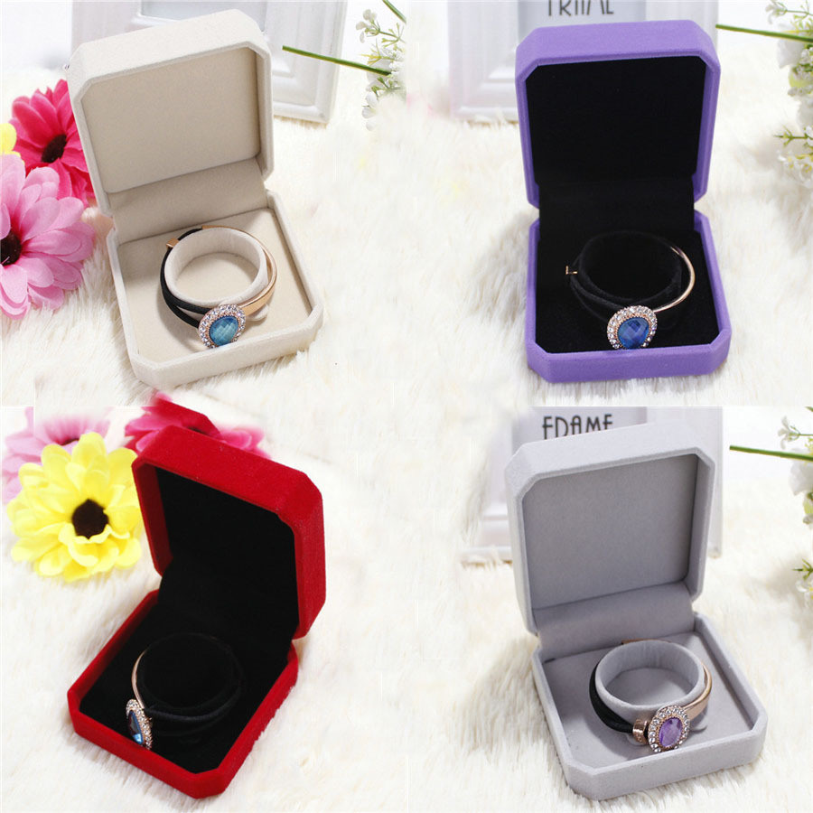 Velvet/Fabrics Paper Earrings/Ring/Bracelet Box/ Gift Packaging Jewelry Box