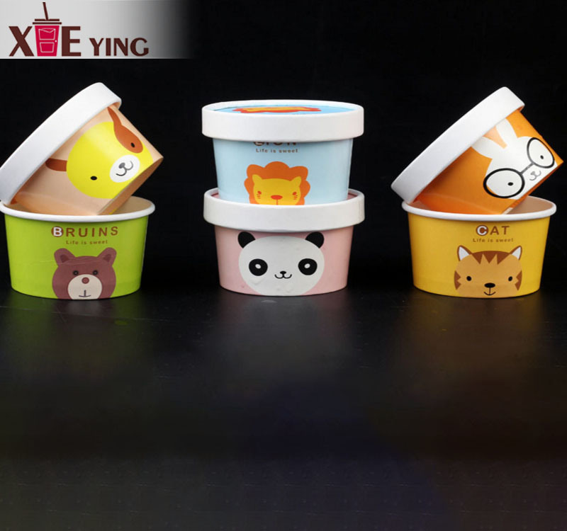 Disposable Printed Ice Cream Paper Cups