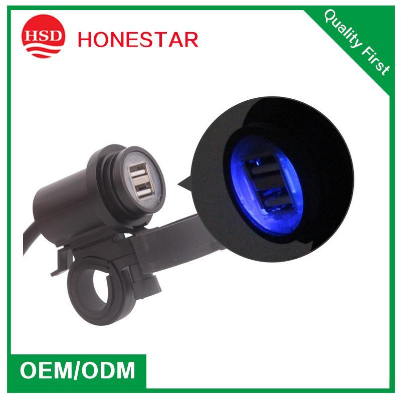 2017 Hot Selling Motorcycle Power Adatper with USB Charger for Mobile Phone