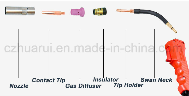 China Factory Kr500A MIG Welding Torch 500AMP for Panasonic Type