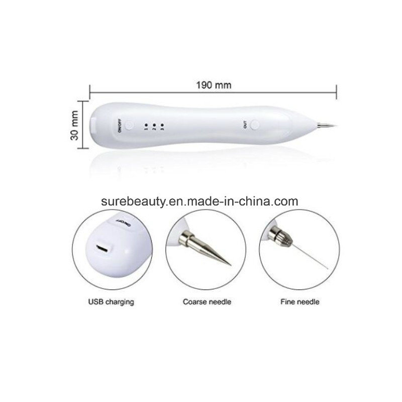 Mole Removal Pen Portable USB Charging Freckles Dark Spot Nevus Tattoo DOT Mole Remover Beauty Skin Machine Perfect for Removing Skin Tag