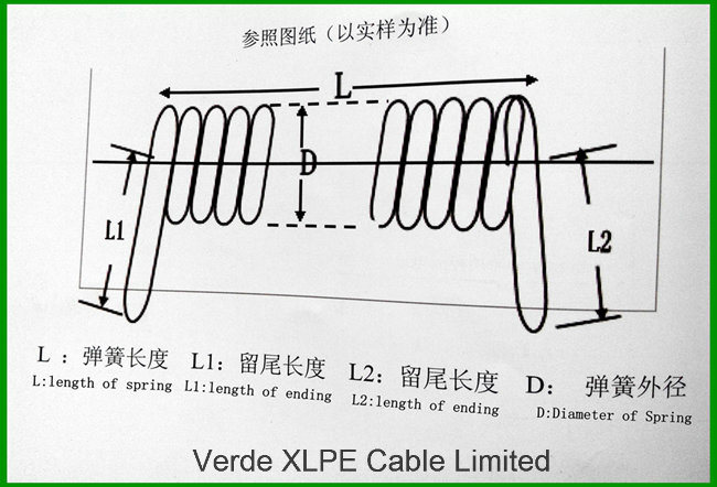 Flexible RoHS PVC PUR Wire Coiled Spiral Instrument Spring Cables Silicone Audio Electric Cable