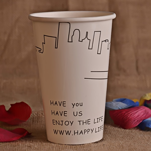 Food Grade Paper Cup with Double PE Coated for Juice Drink