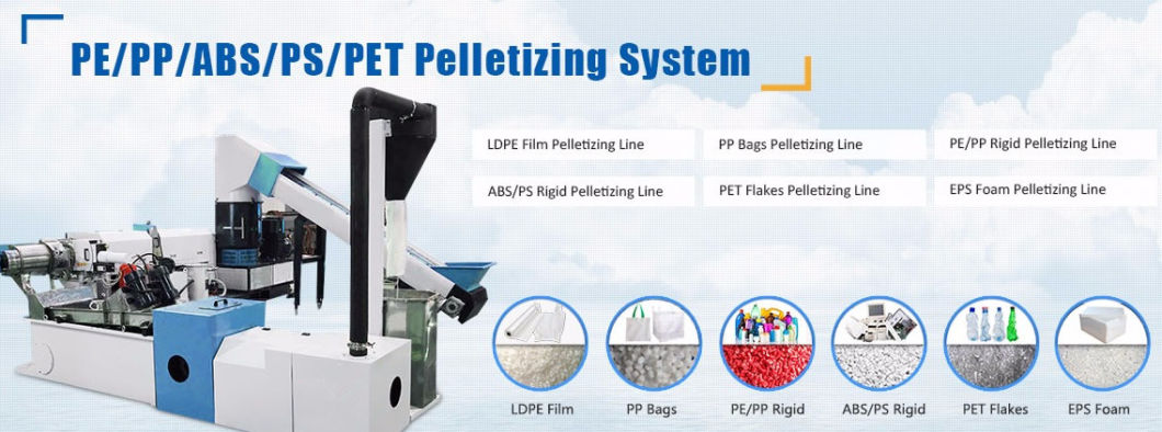 Waste Plastic Film Water Ring Die Face Pelletizing Machine