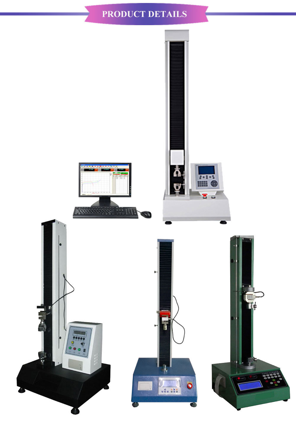 Universal Precise Electronic Material Used Tensile Strength Testing Machine