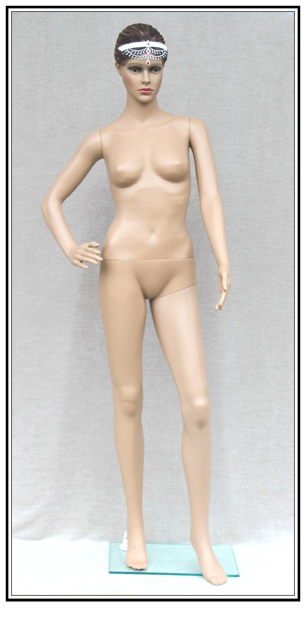 Full-Body Skin Color Plastic Female Women Dummy Manikin Mannequin Model