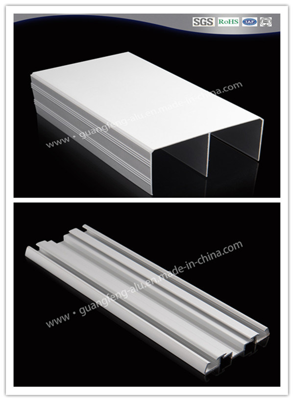 Extrusion/Extruded Aluminum Profile for Sliding Door with Anodizing Silver Color