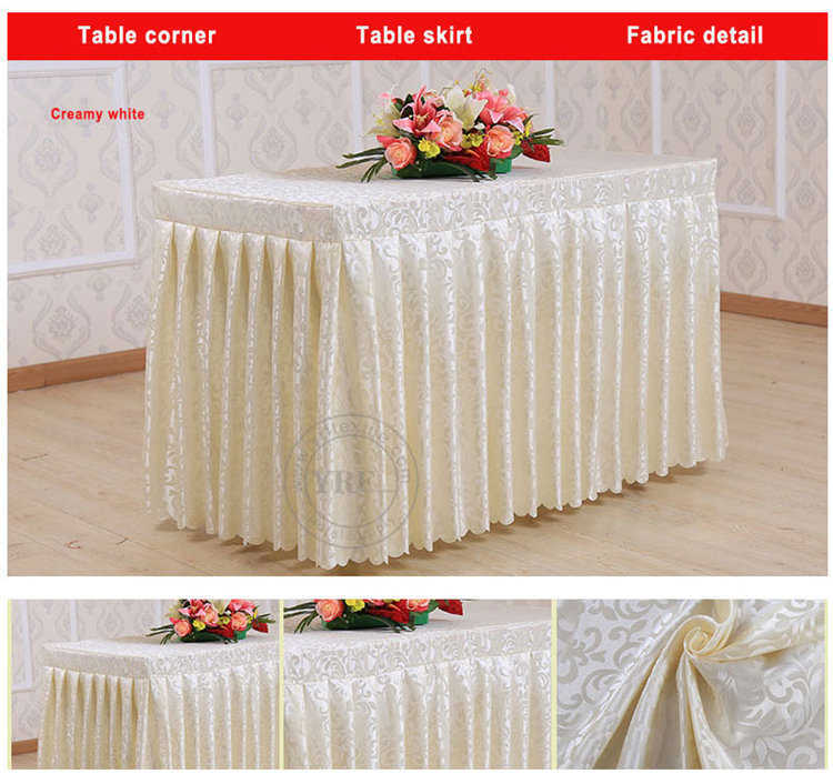 Yrf 3 Star Hotel Jacquard Table Skirt