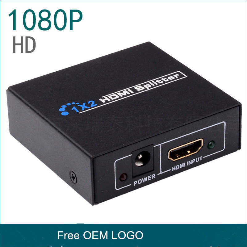 1 HDMI to 2 HDMI Splitter 1X2 for LCD Display System