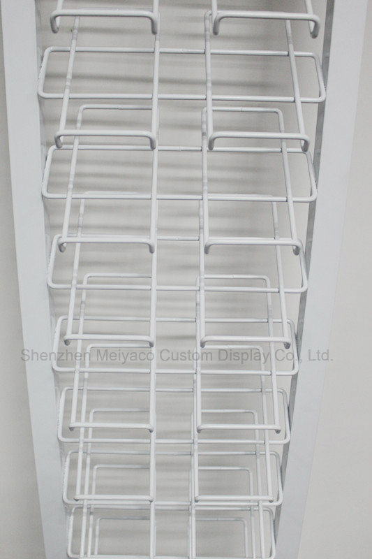 Customized White Powder Coat Ceramic Tile Wire Display Stand