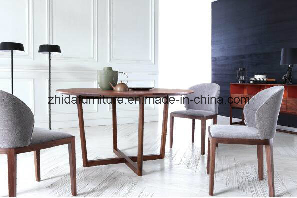 Solid Wood marble Top Dining Table with Modern Style