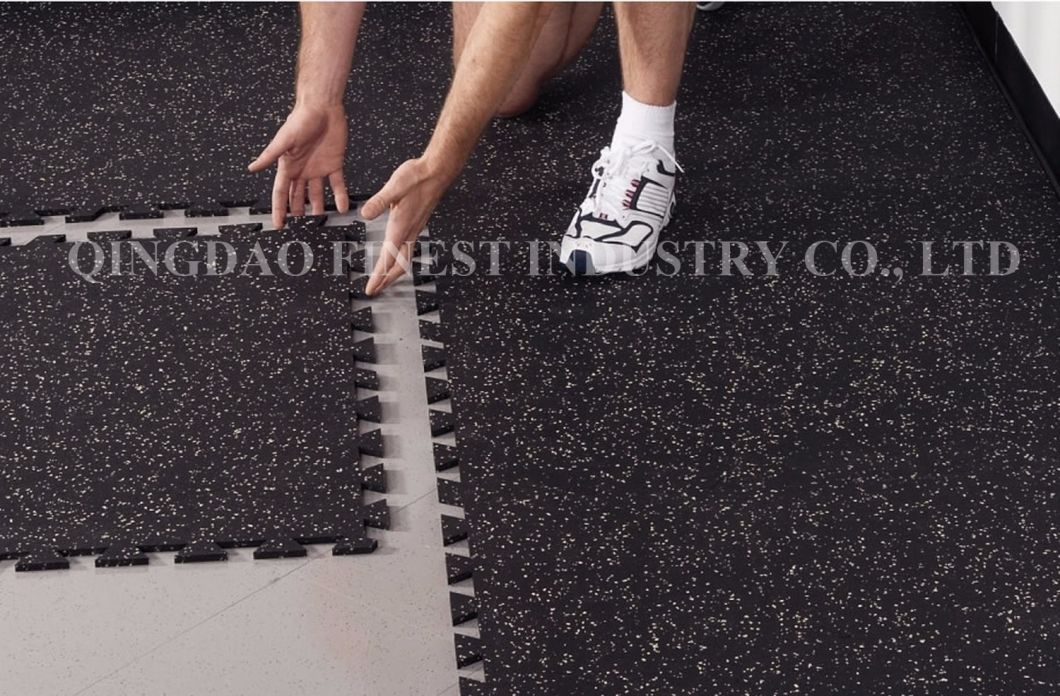 Professional Cheap Rubber Flooring for Gym/Fitness in Tile/Roll/Interlocking Mode