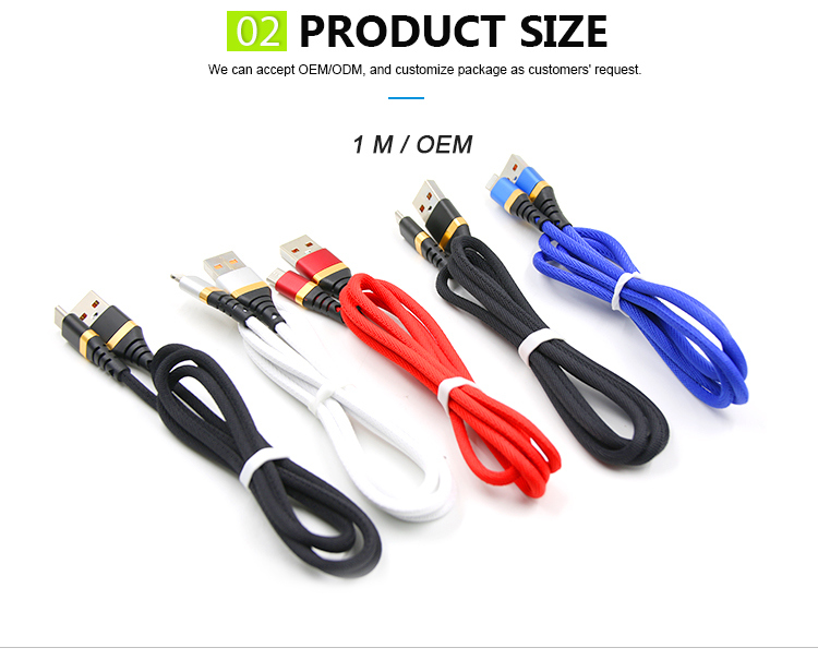 Wholesale High Quality Alloy Connector Fast USB Charging Data Cable