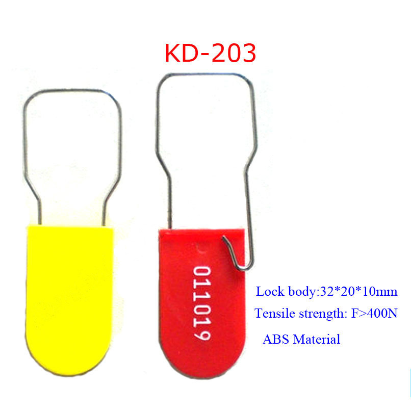 Security Plastic Padlock Seal for Crash Carts Bank Service Money Bags Kd-203