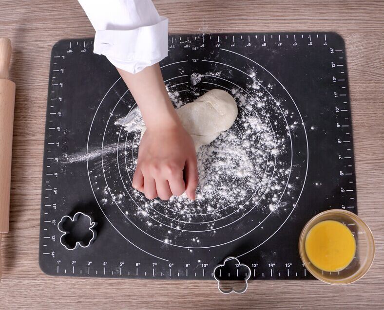 Silicone Baking Mat with Measurements, Non-Stick Silicone Baking Mat Set