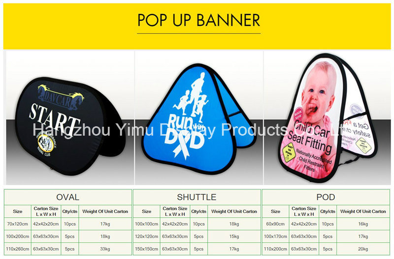 Custom Digital Printing Service PopÂ  Outbanner Roll up Banner Stand for Advertising