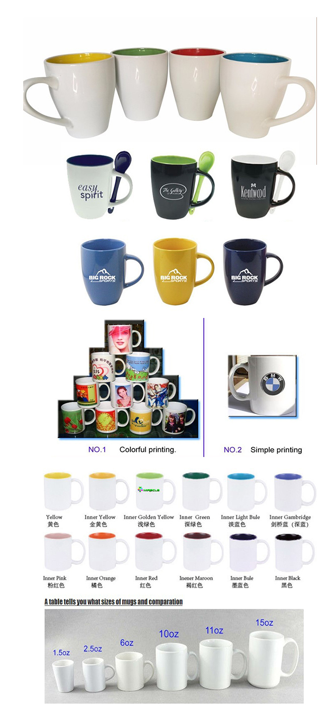 Promotional Ceramic Mug with Customer Logo Design