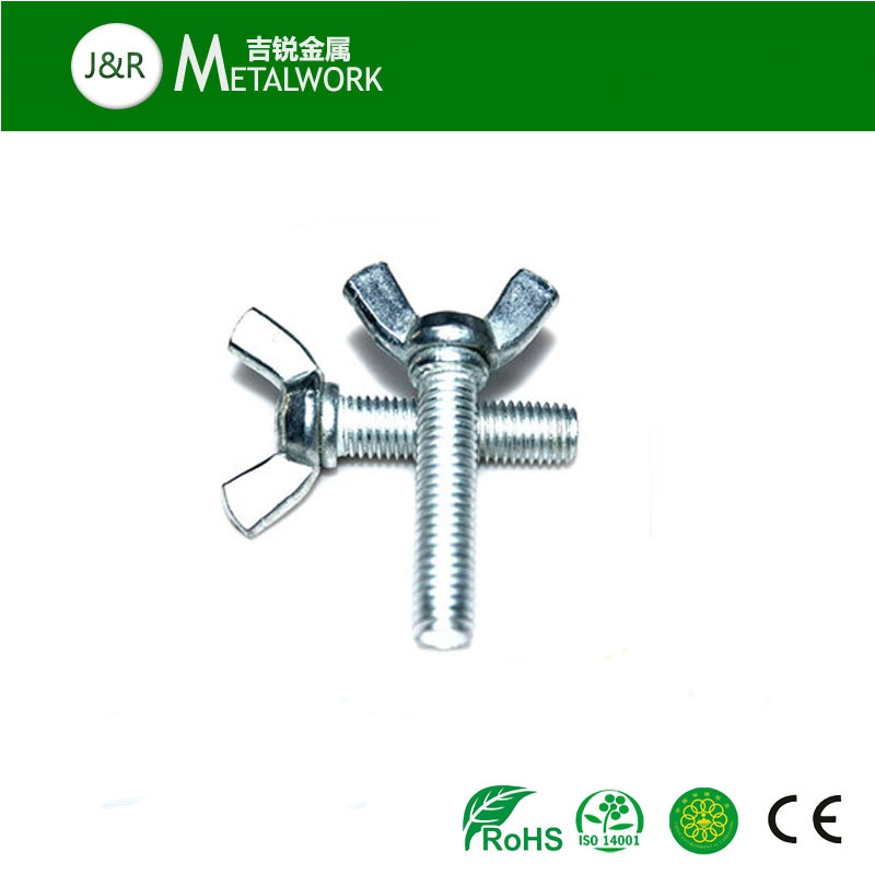 M8 Carbon Steel Galvanized Zinc Plated Wing Bolt (DIN316)