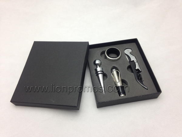 Customized Wine Promotion Gifts Box Packing Opener Tool Set