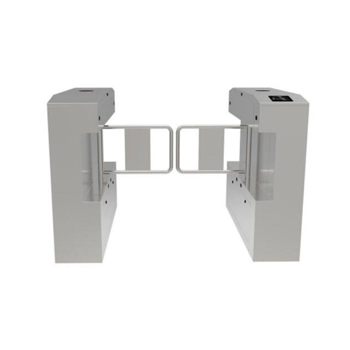 E343 Swing Gate Wide Pathway for Pubic Security Verifiable 304 Stainless Steel