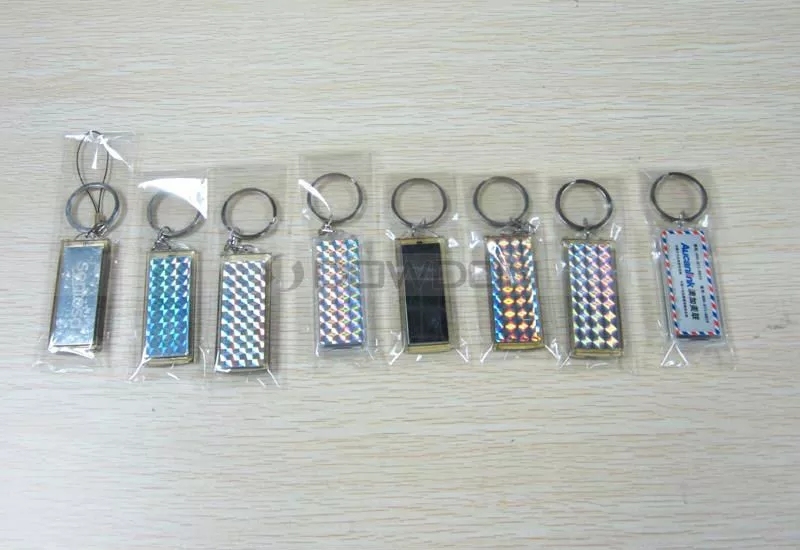 Novelty Personalized Plastic Material Solar Powered Keychain