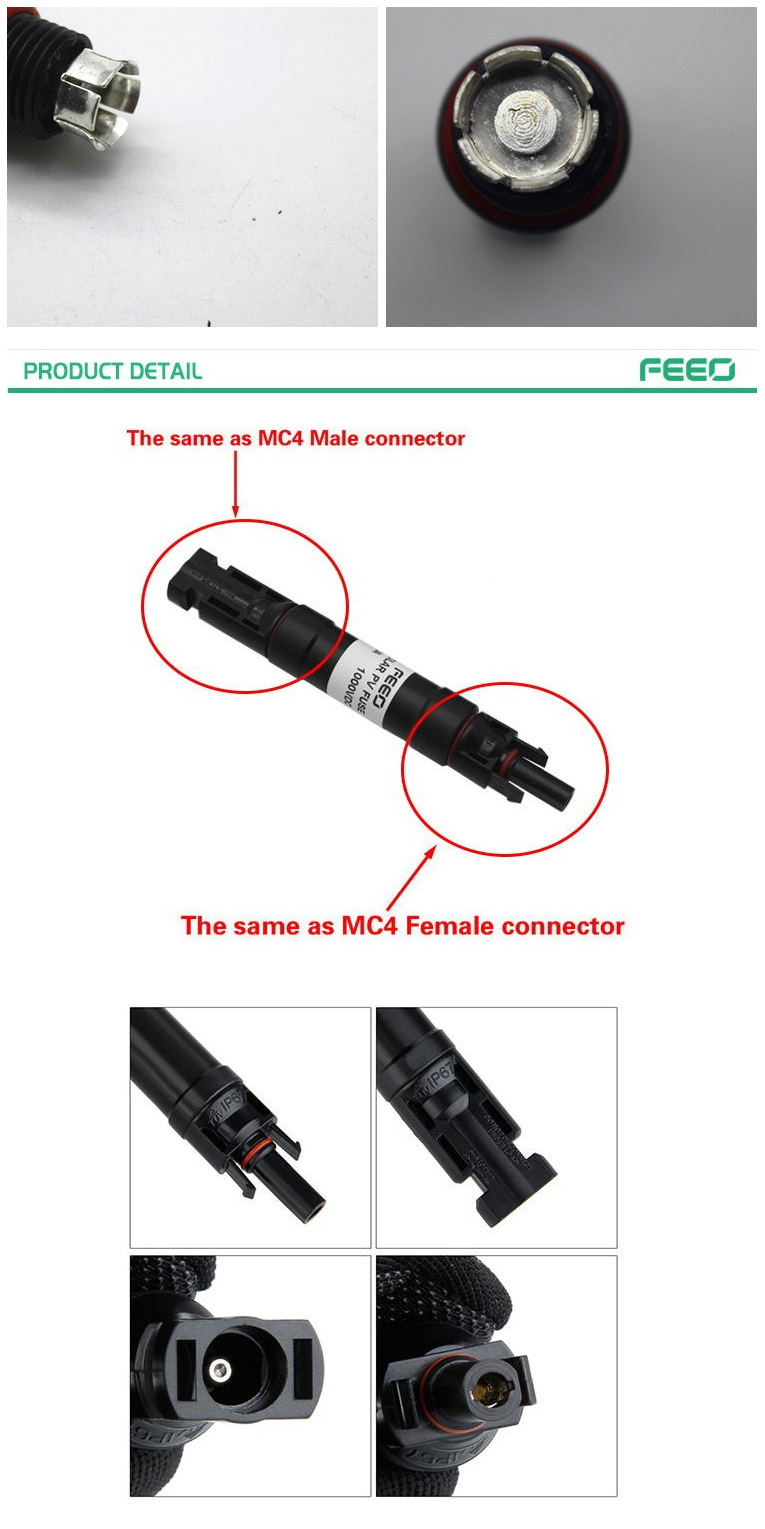 Thermal Solar Mc4 DC Fuse 5A 250V Made in China