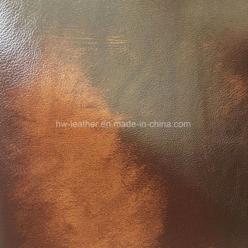 Two Tone PVC Leather for Making Motion Furnture Massage Bed
