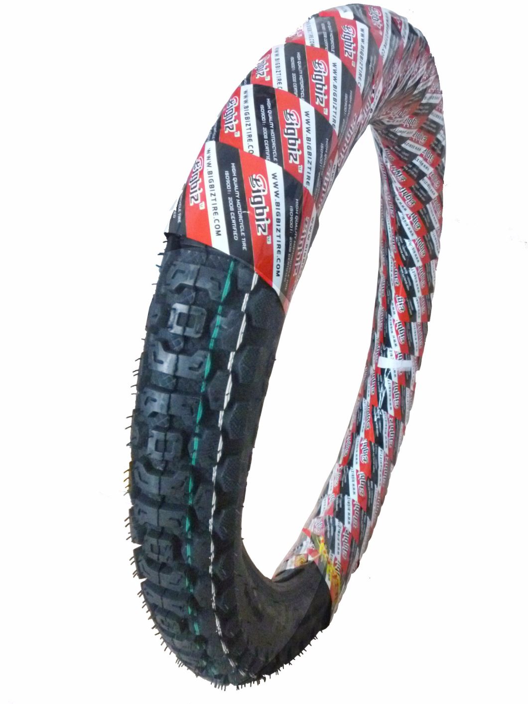 High Quality Motorcycle Tyre (2.25-17) with High Natural Rubber Rate.